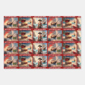 Pirate Treasure Boy's Birthday Personalize Name 3 Inpakpapier Vel (Voorkant 3)