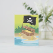 Pirate Treasure Briefkaart (Staand voorkant)