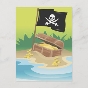 Pirate Treasure Briefkaart