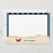 Pirate Treasure Chest Party Birthday Invitation Kaart (Achterkant)