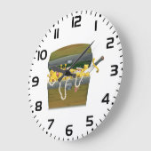 Pirate Treasure Chest with Jewels and Sword Grote Klok (Hoek)