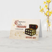 Pirate Treasure Gotcha Day, jongen Kaart (Gele Bloem)