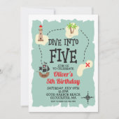 Pirate Treasure kaart 5e verjaardag (Voorkant)