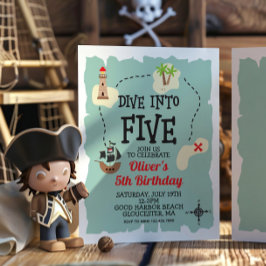 Pirate Treasure kaart 5e verjaardag