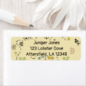 Pirate treasure kaart Retouradres Label (Insitu)