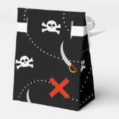 Pirate Treasure Kaart Spel Cartoon Patroon Bedankdoosjes (Achterkant)