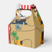 Pirate Treasure Kaart Verjaardagsfeest Favoriet Do Bedankdoosjes (Voorkant Zijde)