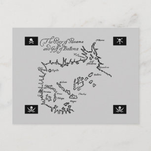 Pirate Treasure Map Briefkaart
