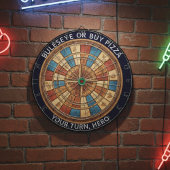 Pirate Treasure Map Dartboard Wall Decor Dartbord