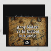 Pirate Treasure Map Haines Alaska Kaart (Voorkant / Achterkant)