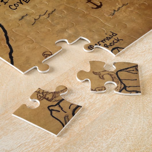 Pirate Treasure Map Legpuzzel (Zijkant)