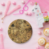 Pirate Treasure Map Papieren Bordje (Feest)