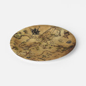 Pirate Treasure Map Papieren Bordje (Gekanteld)