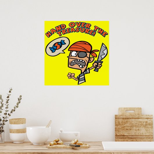 Pirate Treasure Poster (Keuken)