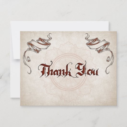 Pirate Treasure Wedding Bedankkaart (Voorkant)