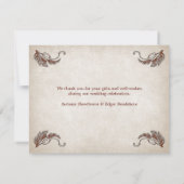 Pirate Treasure Wedding Bedankkaart (Achterkant)