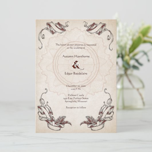 Pirate Treasure Wedding Kaart (Staand voorkant)