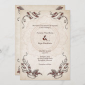 Pirate Treasure Wedding Kaart (Voorkant / Achterkant)