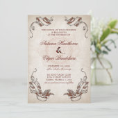 Pirate Treasure Wedding Kaart (Staand voorkant)