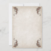 Pirate Treasure Wedding Kaart (Achterkant)