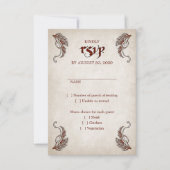 Pirate Treasure Wedding RSVP Kaartje (Voorkant)