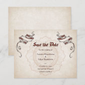 Pirate Treasure Wedding Save The Date (Voorkant / Achterkant)