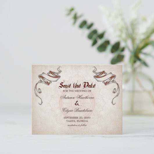 Pirate Treasure Wedding Save The Date (Staand voorkant)