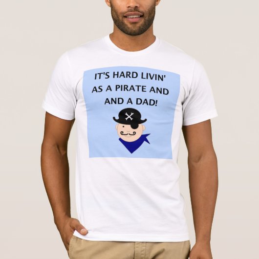 Pirate tshirts voor vader (Voorkant)