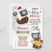 Pirate-uitnodiging - Pirate Birthday Party Kaart (Voorkant)