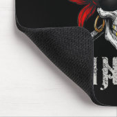 Pirate Uncle Jolly Roger Vlag en schedelbotten Muismat (Hoek)