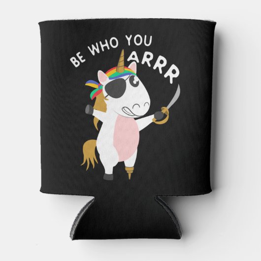 Pirate Unicorn Blikjeskoeler (Voorkant)