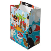 Pirate van de partij voor dierenbemanningen medium cadeauzakje (Voorkant Gekanteld)