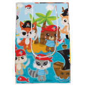 Pirate van de partij voor dierenbemanningen medium cadeauzakje (Achterkant)