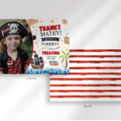 Pirate Verjaardag Dank u kaart