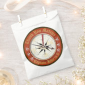 Pirate Verjaardag Jolly Roger Compass Bedankzakje (Geknipt)
