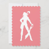 Pirate Verjaardag Meisje Uitnodiging (Achterkant)