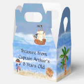Pirate verjaardag thema feest schatkist bedankdoosjes (Geopend)