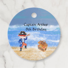 Pirate verjaardag thema feestschat papegaai bedankjes labels