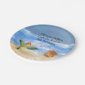 Pirate verjaardag thema feestschat papegaai papieren bordje (Gekanteld)