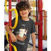 Pirate verjaardag thema feestschat papegaai t-shirt