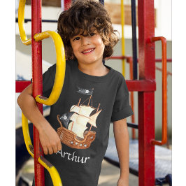 Pirate verjaardag thema feestschat papegaai t-shirt