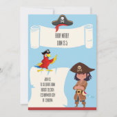 PIRATE VERJAARDAG UITNODIGING (Voorkant)