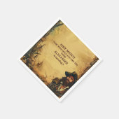  Pirate Verjaardagsfeestje Ahoy Matey Oude Kaart Servet (Hoek)