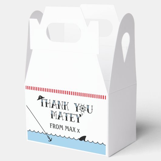 Pirate verjaardagsfeestje gunstbox bedankdoosjes (Geopend)