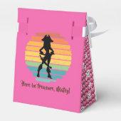 Pirate Verjaardagsfeestje Lady Favor Box Bedankdoosjes (Achterkant)