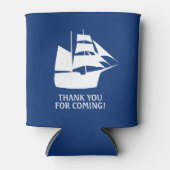 Pirate verjaardagsfeestje Zeilboot Dank u Blikjeskoeler (Voorkant)