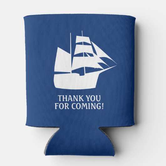 Pirate verjaardagsfeestje Zeilboot Dank u Blikjeskoeler (Achterkant)