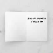 #pirate verjaardagskaart van dalDesignNZ Kaart (Binnen)