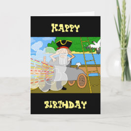 #pirate verjaardagskaart van dalDesignNZ Kaart