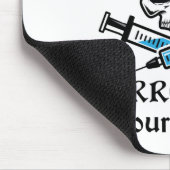 Pirate verpleegster geeft je boek over muismat (Hoek)